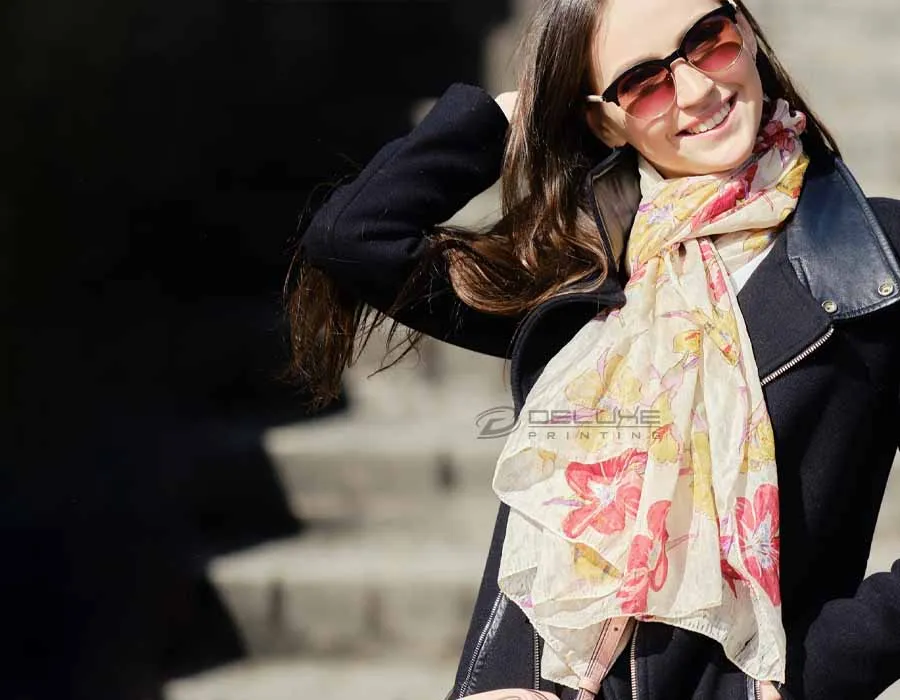 Neck Scarf Paris Chiffon Printing Dubai