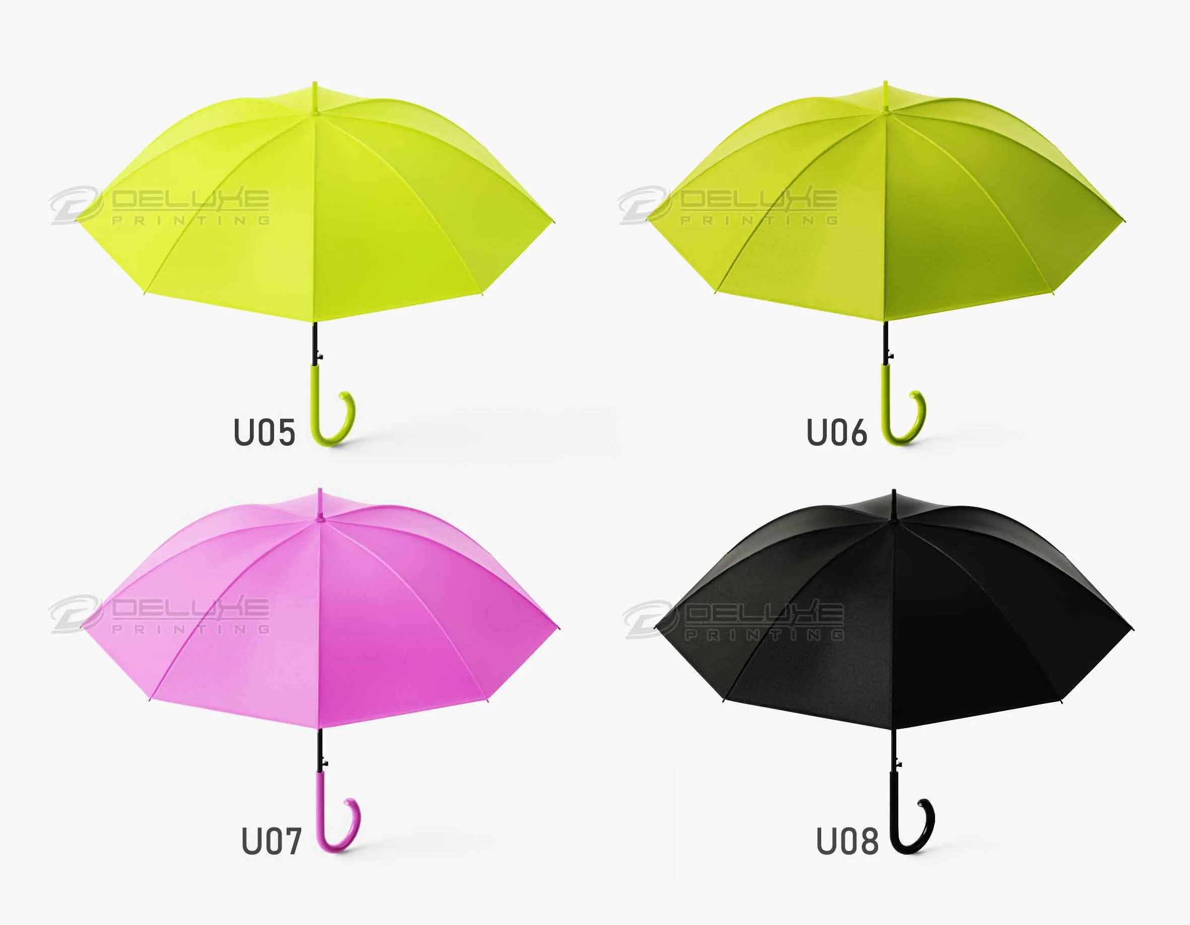  Umbrella Dark Colors Printing Dubai