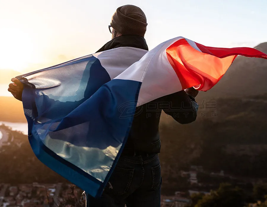 France hand flag Printing Dubai