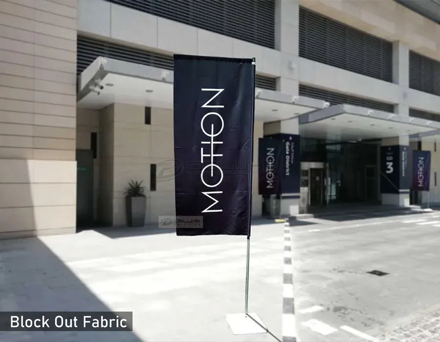 L Shape Flags Printing Dubai