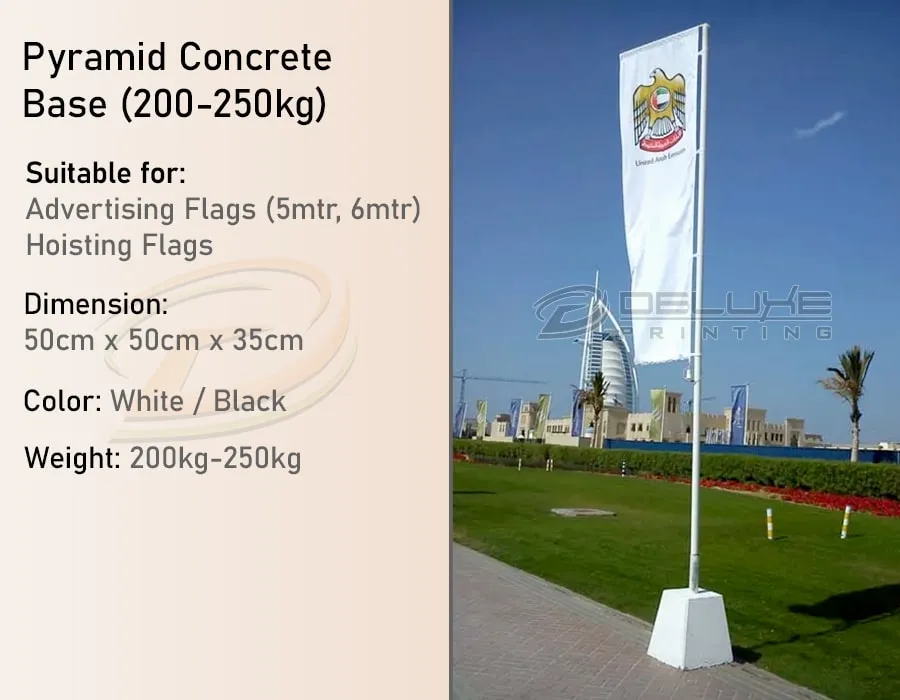 Pyramid Concrete Base (250kgs)