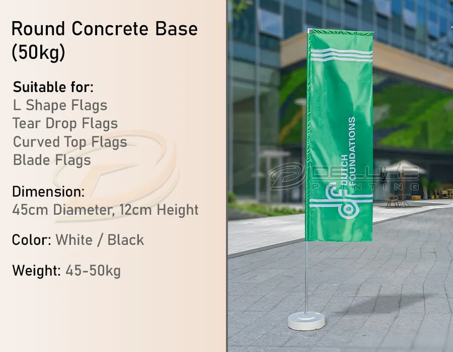 Round Concrete Base (50 kgs)