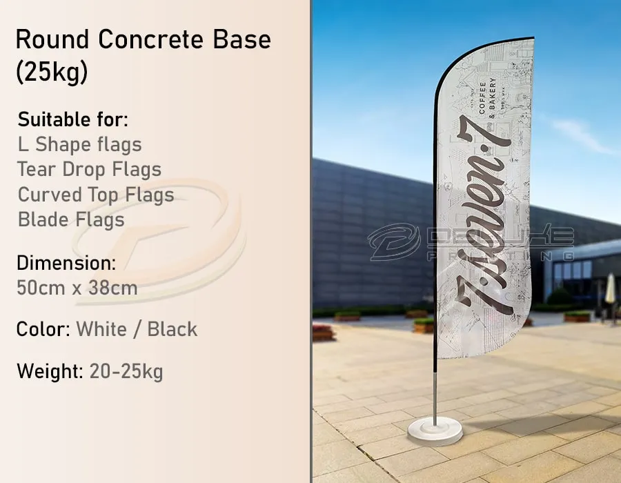 Round Concrete Base (25 kgs)