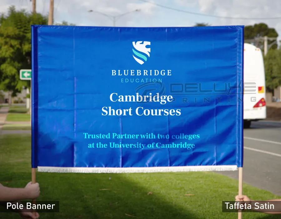 hand hel pole parade flags printing Dubai