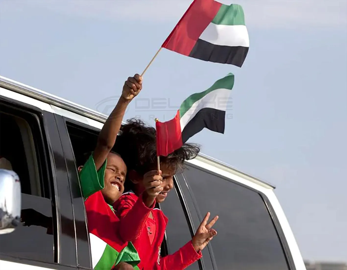 Hand Held Pole Flags Printing Dubai