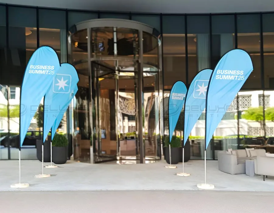 Tear Drop Flags Printing in Dubai