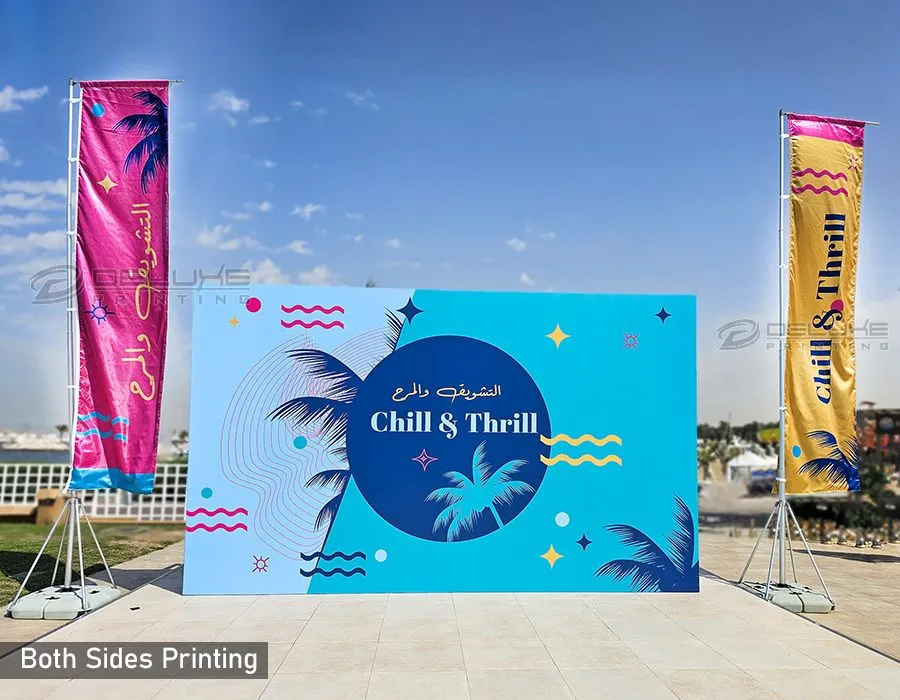 Telescopic Flags Printing UAE