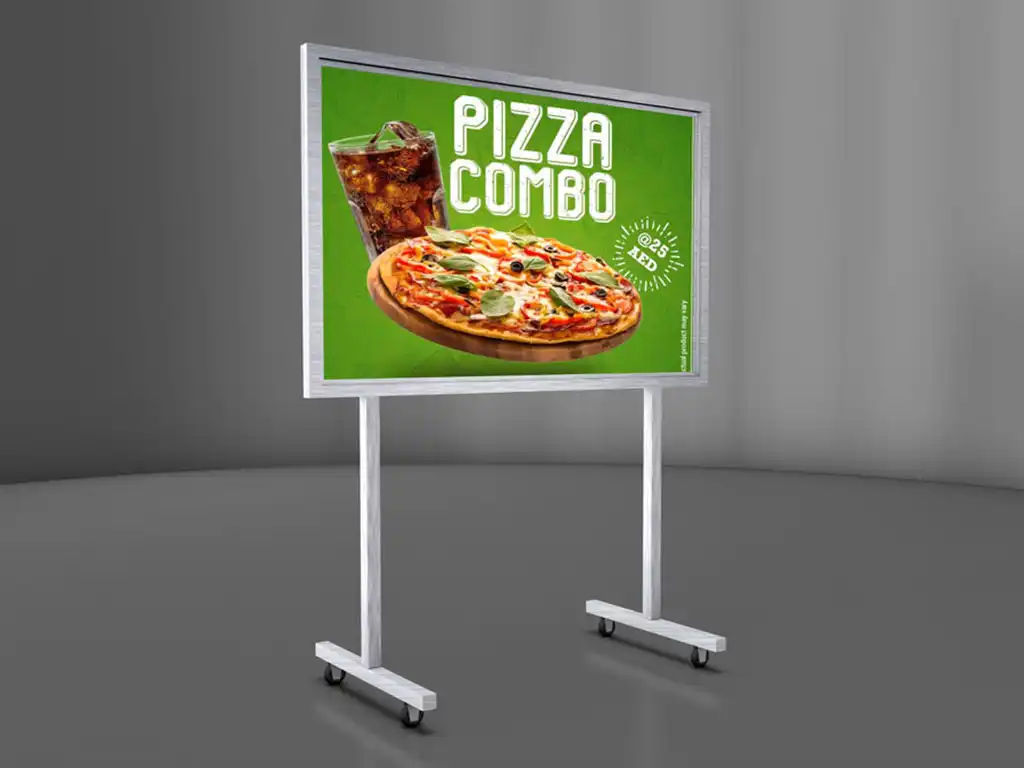 Aluminum Acrylic Partition Stand Printing Dubai