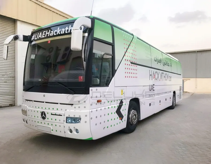 Full wrap Bus Branding Dubai