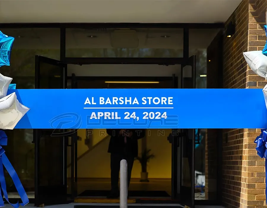 Ceremonial ribbon in Dubai