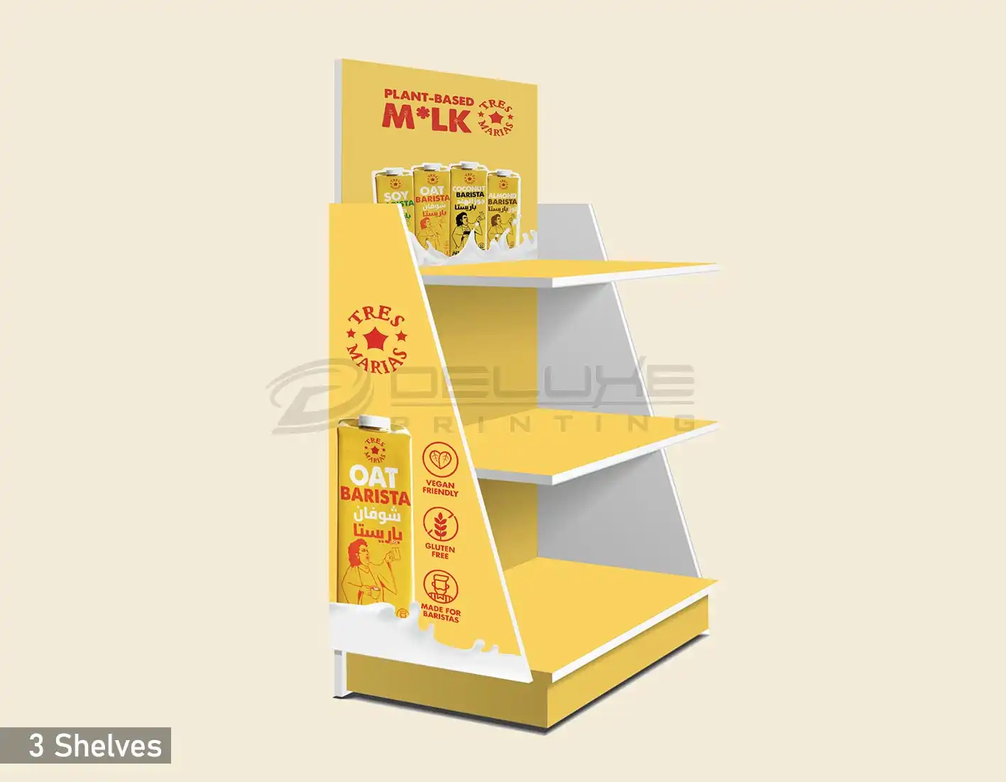 Yellow POS Display Stands Dubai