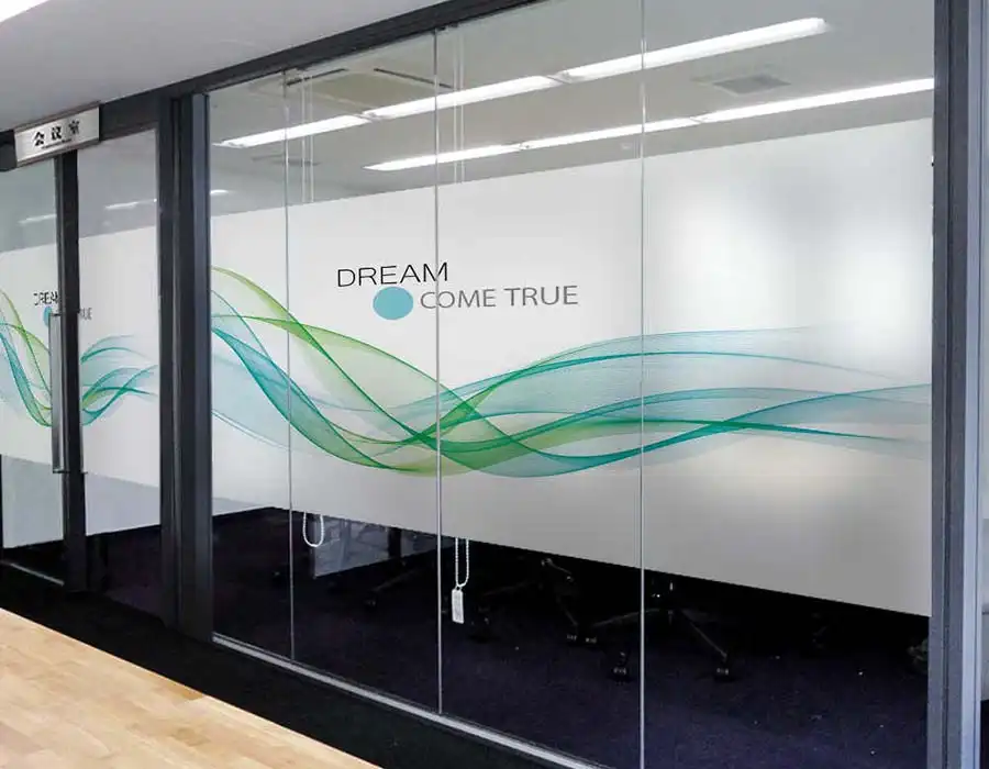 Frosted Glass Sticker Printing Dubai
