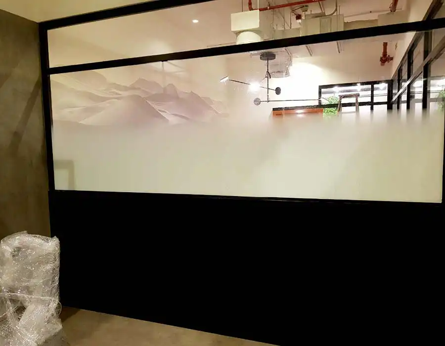 Gradiant Frosted Sticker Dubai