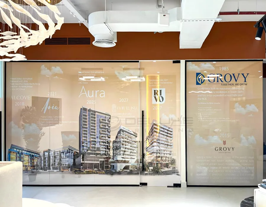 One Way Vision Sticker Printing Dubai