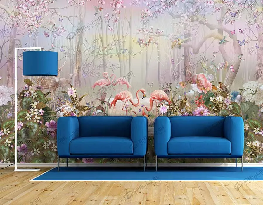 Living Room Wallpaper Printing Dubai