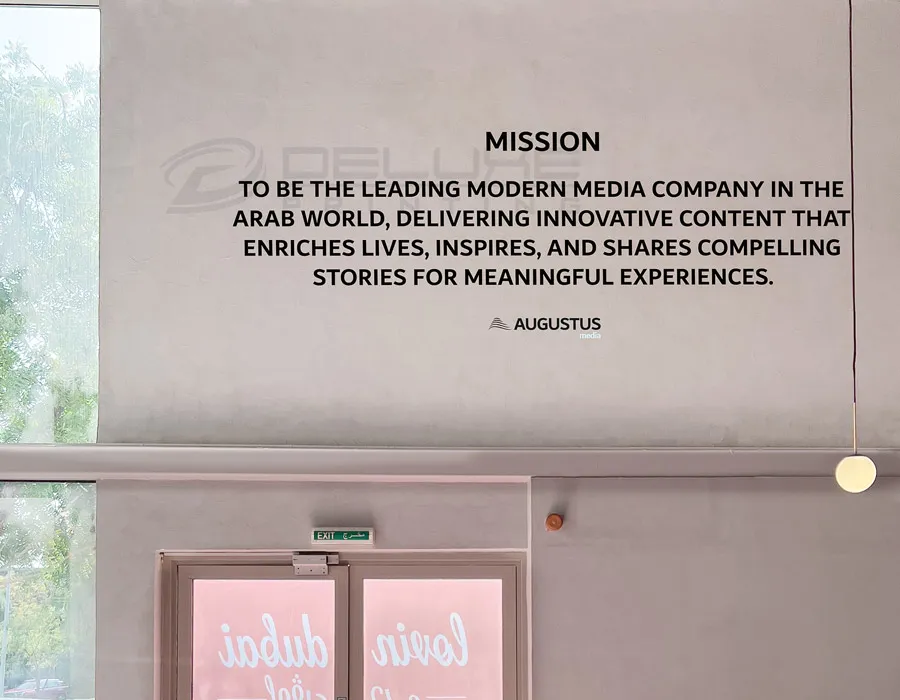 Wall Vinyl Lettering for office in Dubai