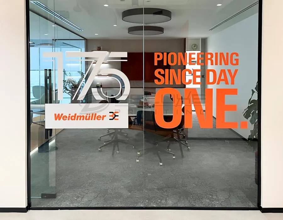 Opaque Window Decal Printing Dubai