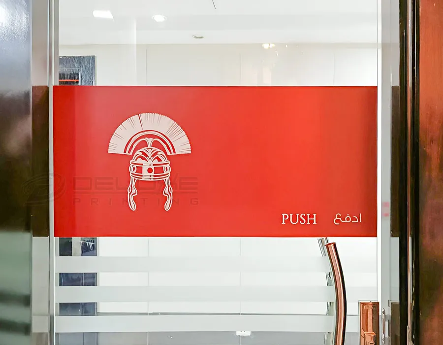 Opaque Window Decal Printing Dubai