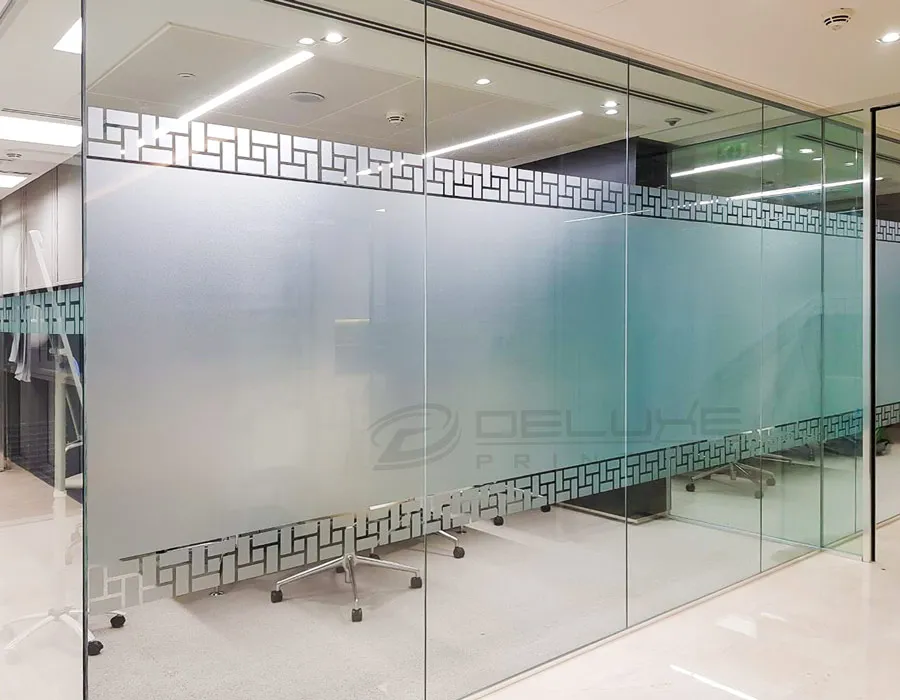 Reverse Cut Frosted Sticker Dubai