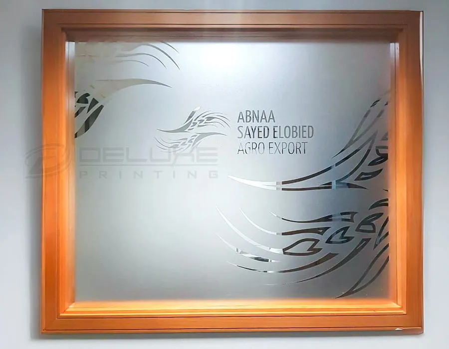 Reverse Cut Frosted Sticker Dubai