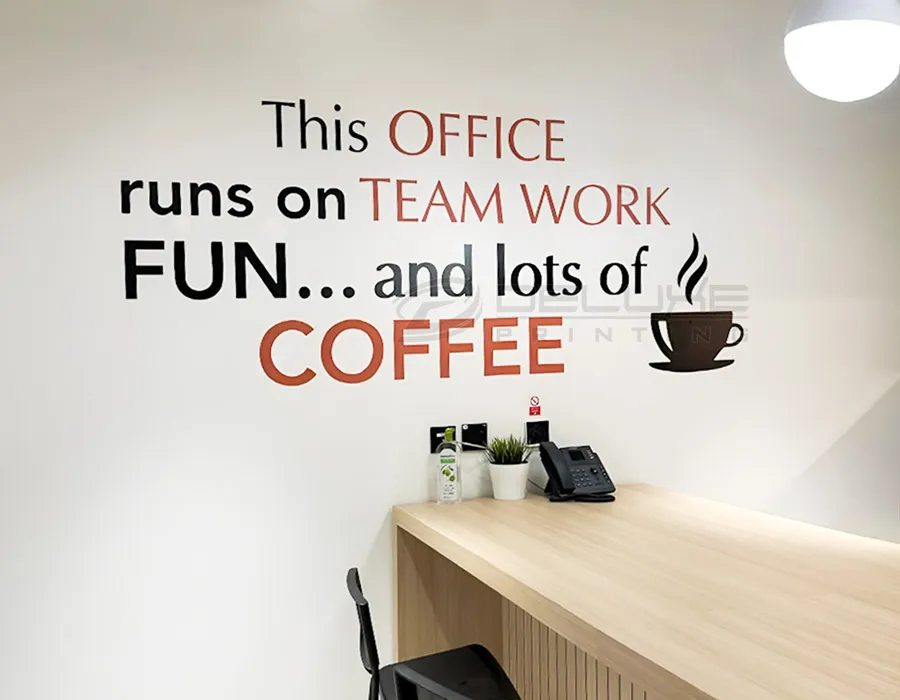 Wall Vinyl Lettering for office in Dubai