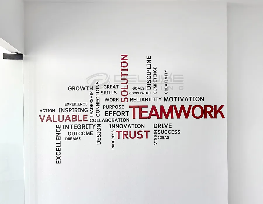 Wall Vinyl Lettering Dubai