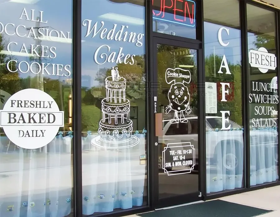 Window Lettering Sticker Dubai