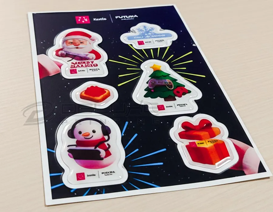 customized epoxy stickers printing dubai