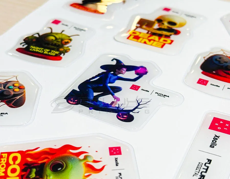customized epoxy stickers printing dubai