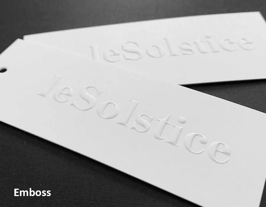 emboss hang tag printing dubai