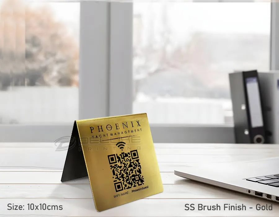 Gold Tent Name plate Dubai