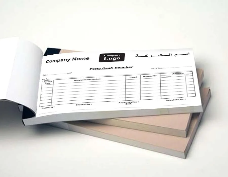 Petty Cash Vouchers Printing Dubai