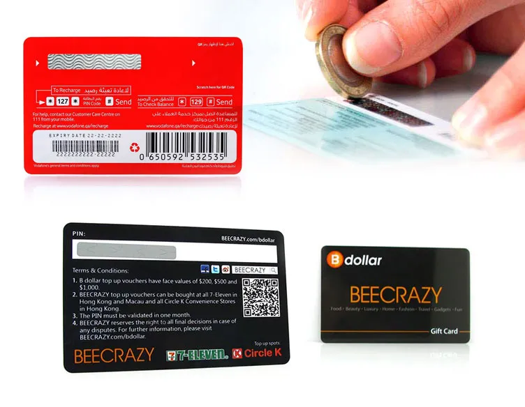 scratch and win coupons Printing in Dubai