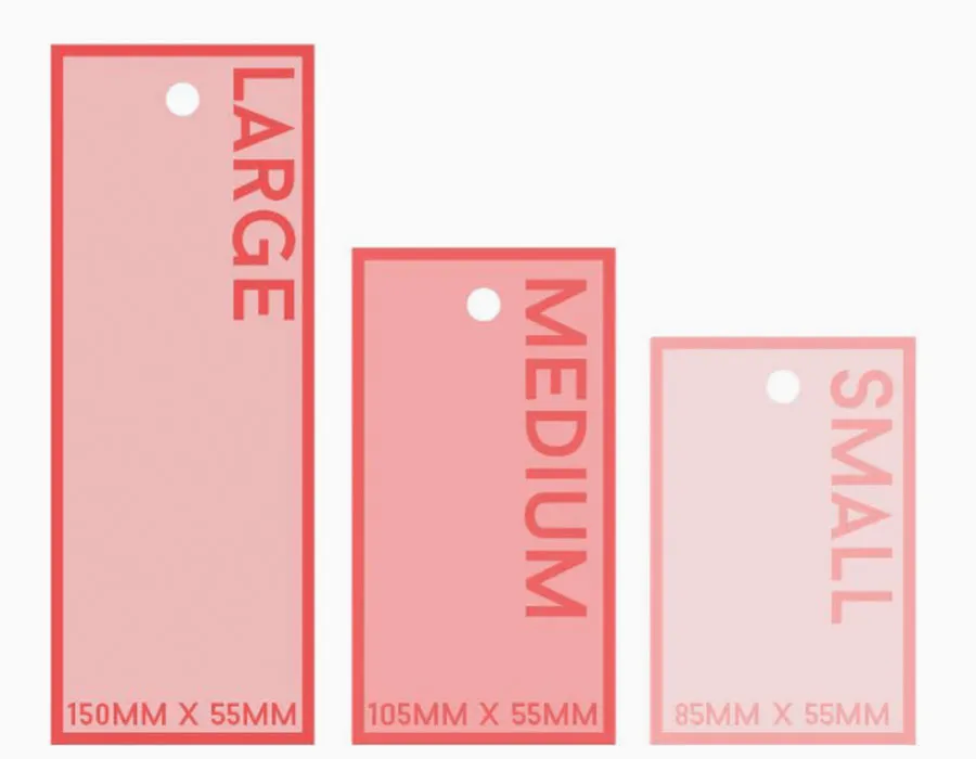 standard size hang tag printing dubai