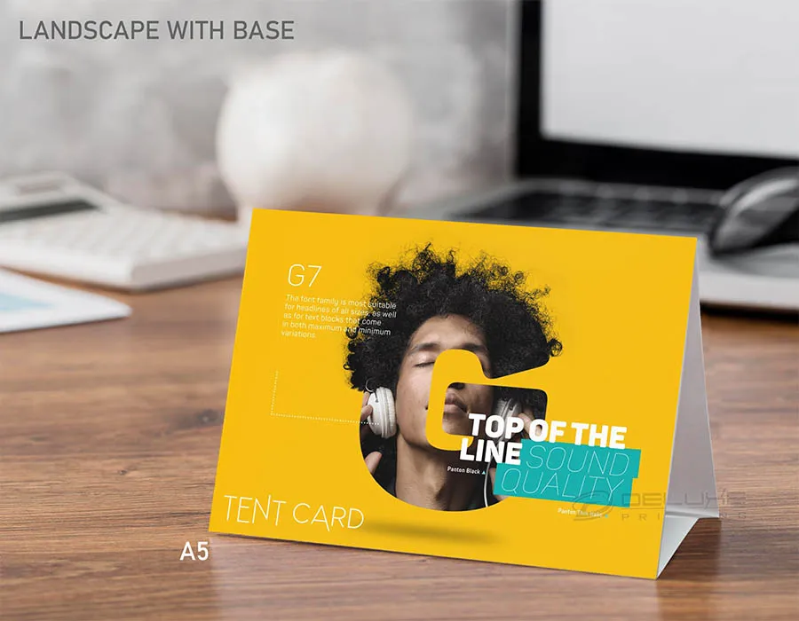 Tent Cards Printing Dubai