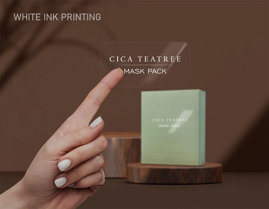 White Ink Ultra Clear Stickers Dubai