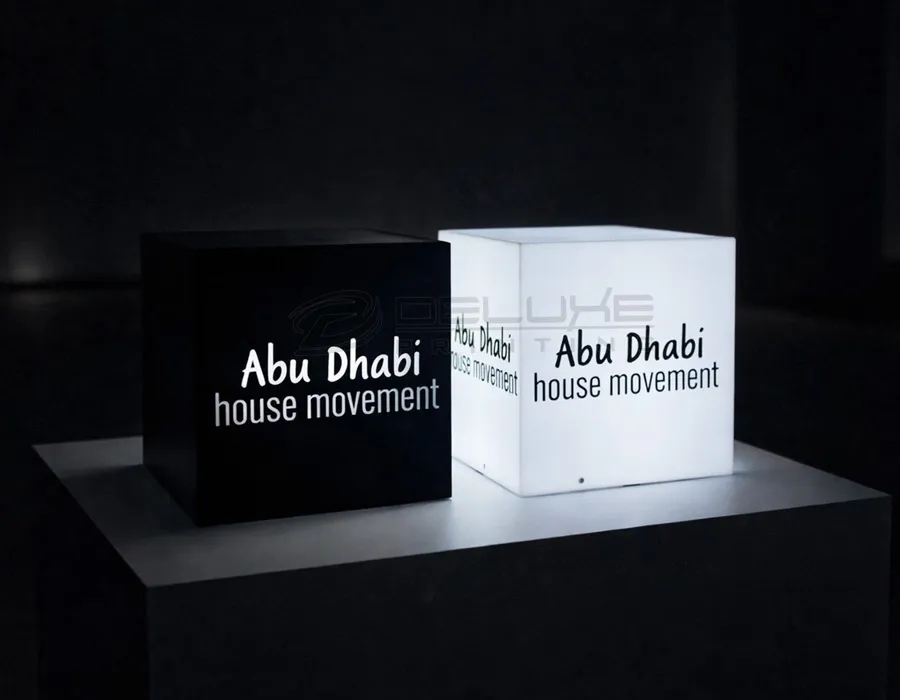 Acrylic Light Box Podium / Cubes Dubai
