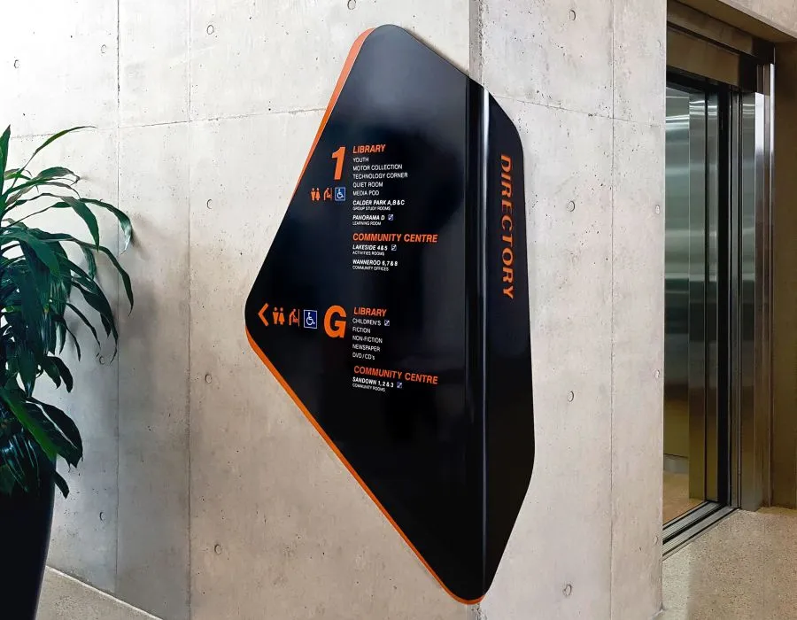 Acrylic with Vinyl Cut Letters Dubai