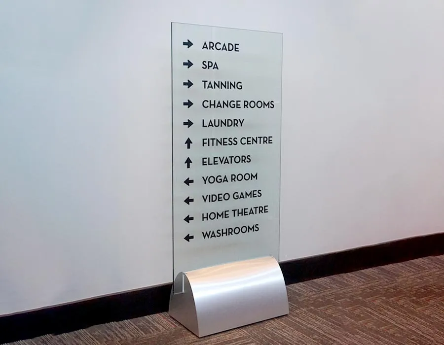 Acrylic Wayfinding Signage Dubai