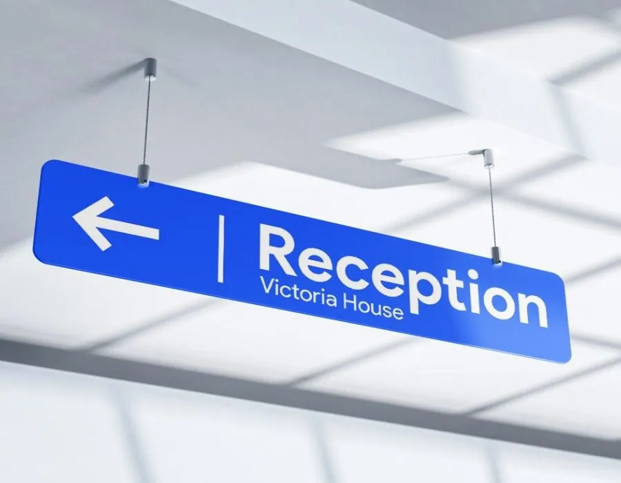 Acrylic with Digital Printed Vinyl Signage Dubai