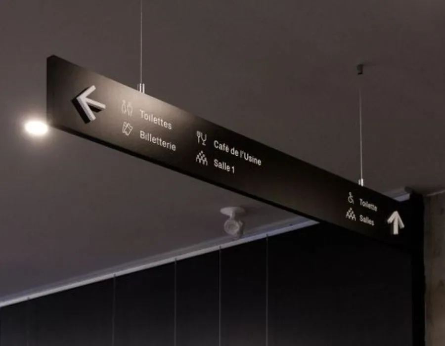 Aluminum Box with 3D Acrylic Letters Signage Dubai