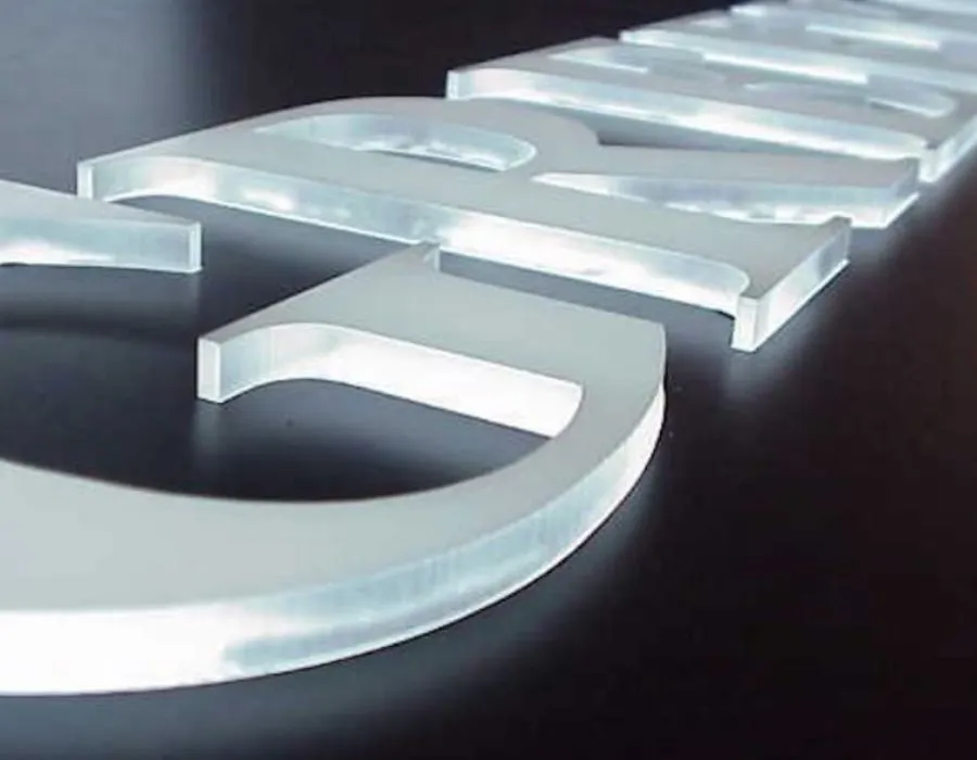 Aluminum Box with Acrylic Letters Sign Board Dubai