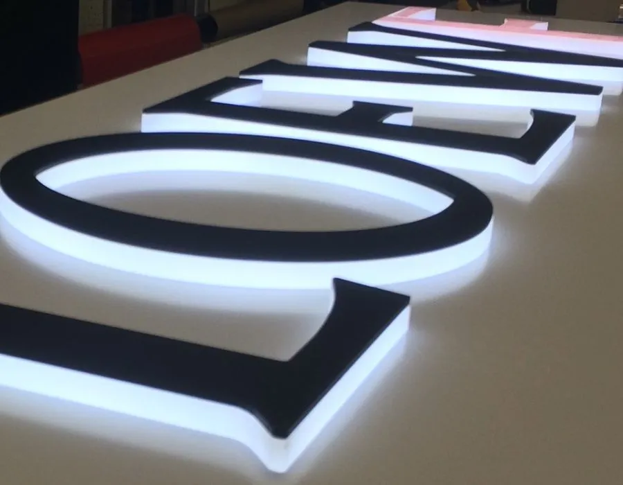 Aluminum Powder Coated Box Sign Board Dubai