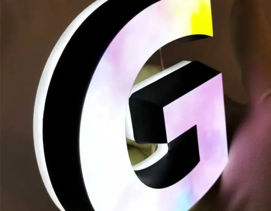 Aluminum Powder Coated Outlit Signage Dubai