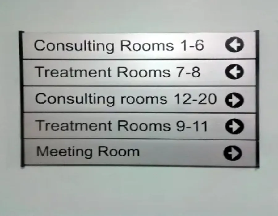 Aluminum Profile with Vinyl Cut Letters Dubai