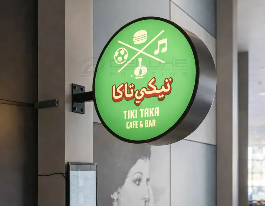 Wall Sign Light Box with Digital Printed Vinyl Dubai 