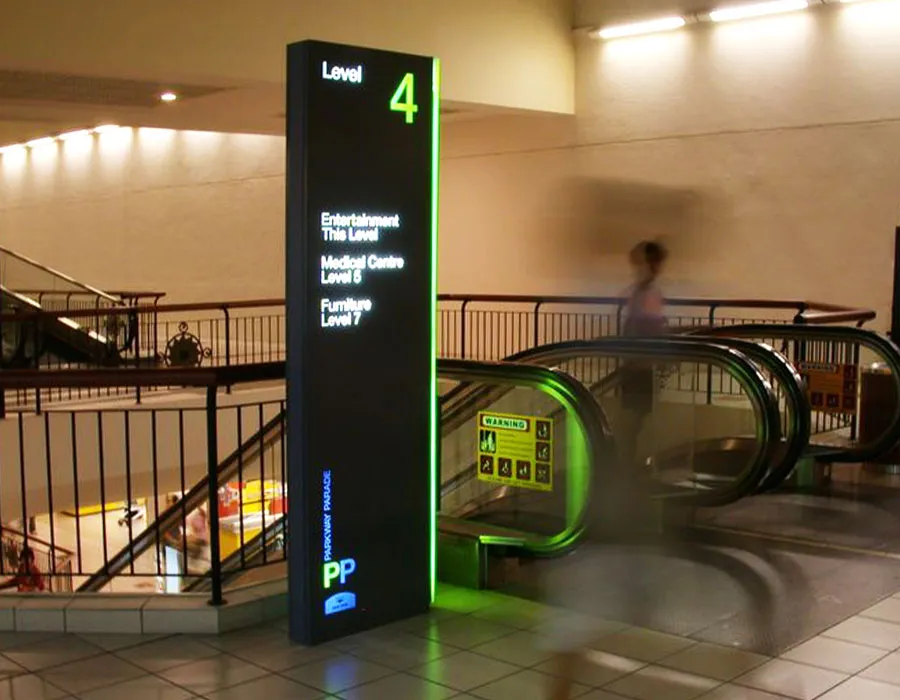 Backlit Direction / Wayfinding Signage Dubai