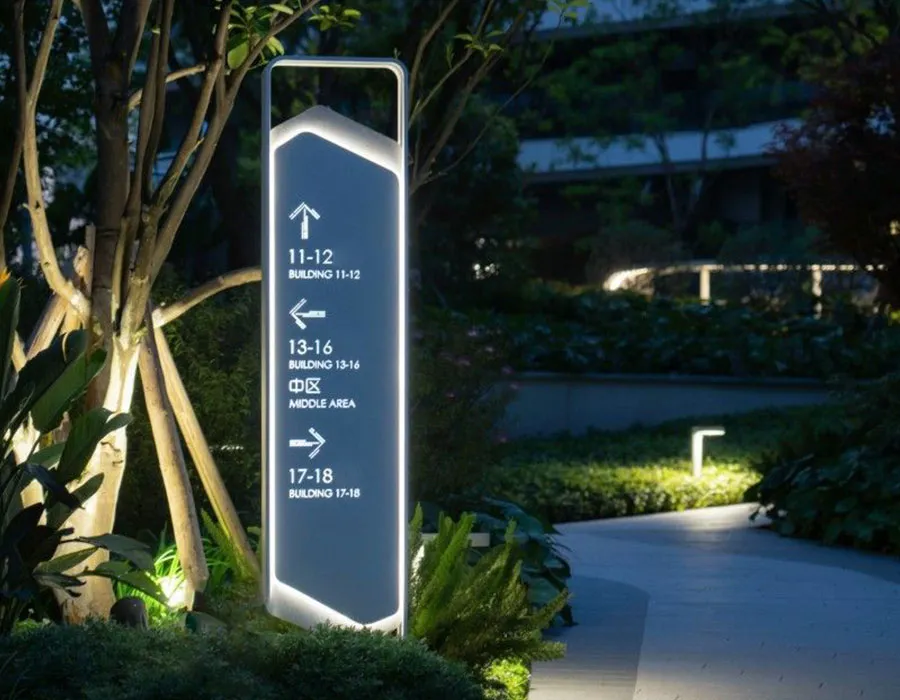 Backlit Direction / Wayfinding Signage Dubai