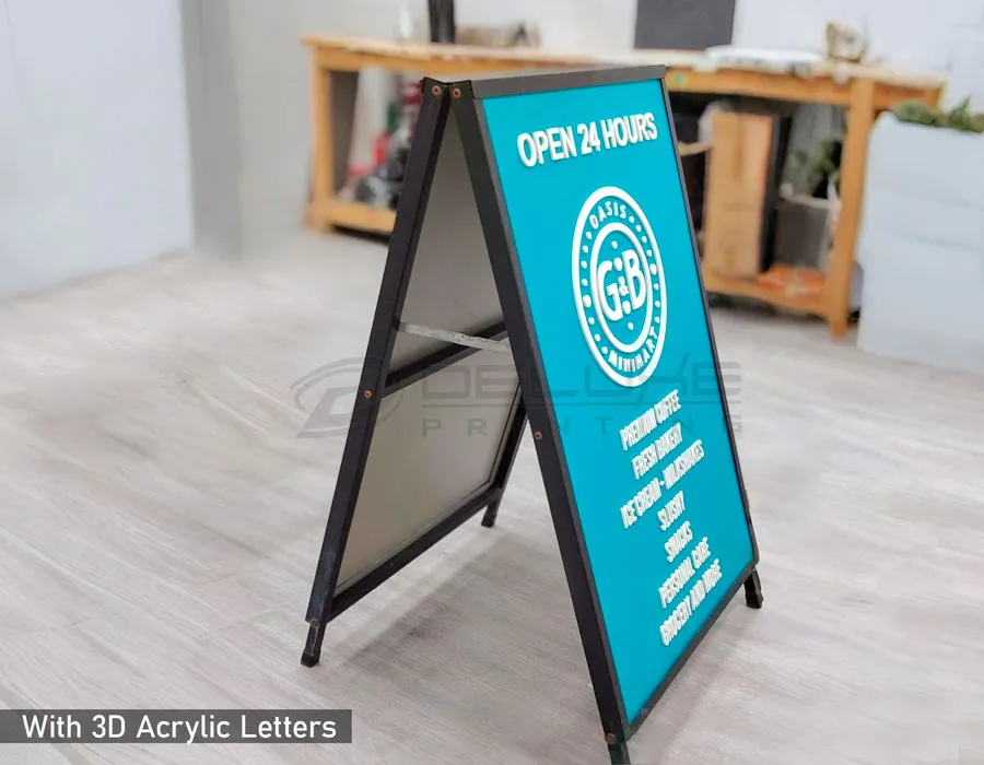 PVC Stands with Colored Vinyl Letters Dubai