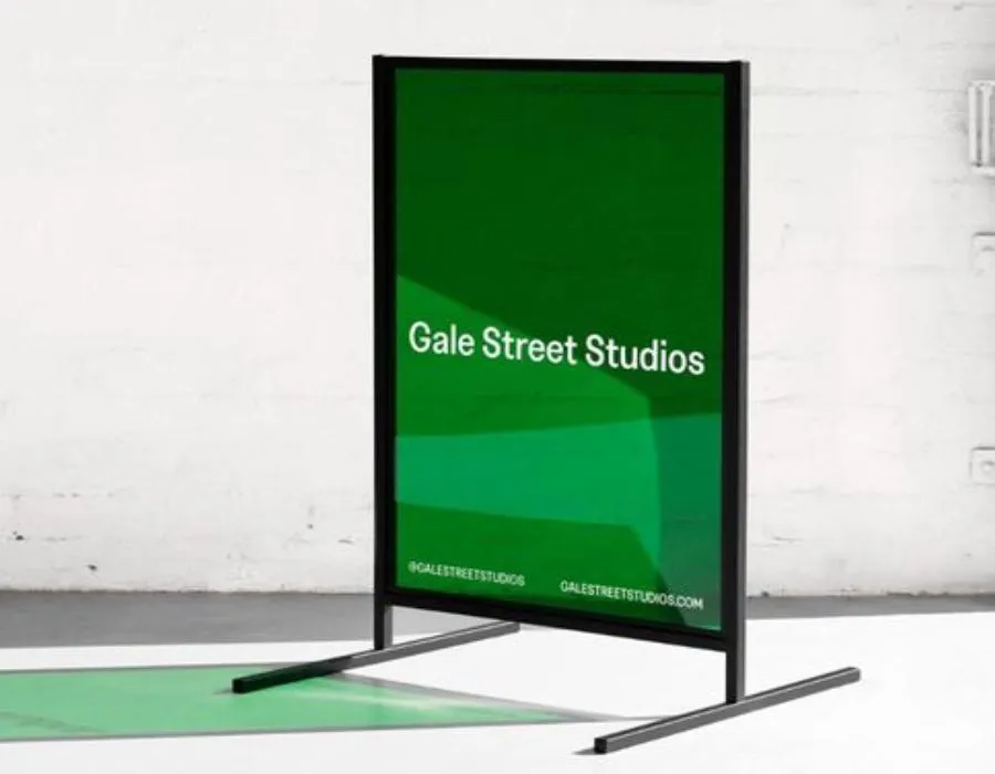 Metal Pipe Stand with Digital Print Dubai